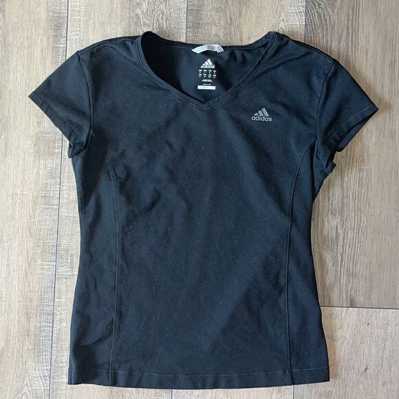 Addidas Black Top Shirt Large - Picture 1 of 4